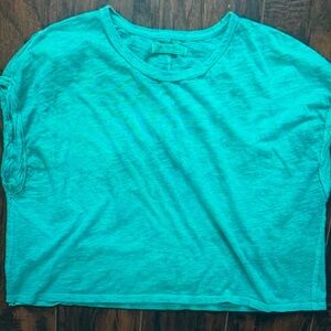 We The Free people Aqua square tee